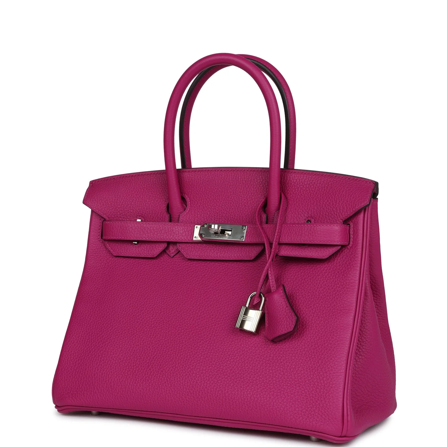 Replicate Hermes Birkin 30 Rose Pourpre Togo Palladium Hardware(1:1 replica)