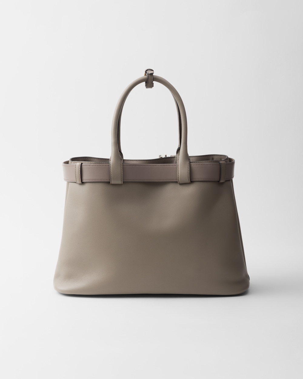 Replicate Prada Buckle Large Leather Handbag With Belt(1:1 replica)