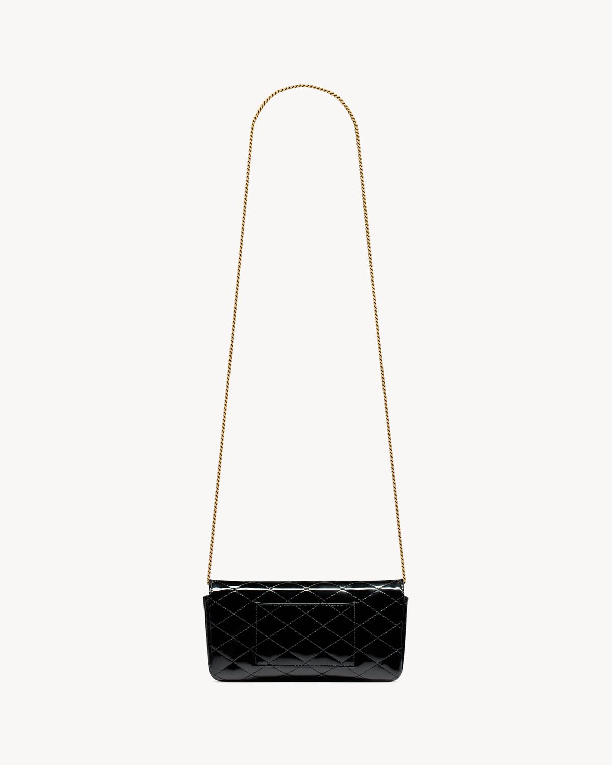 Replicate YSL Gaby Chain Phone Holder in Patent Leather(1:1 replica)