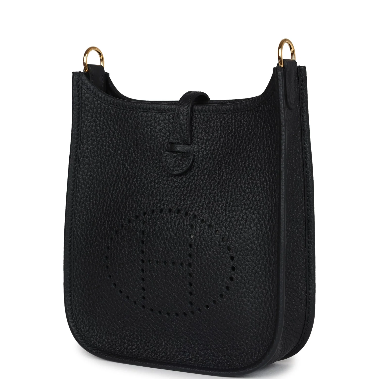 Replicate Hermes Evelyne TPM Black Clemence Gold Hardware(1:1 replica)