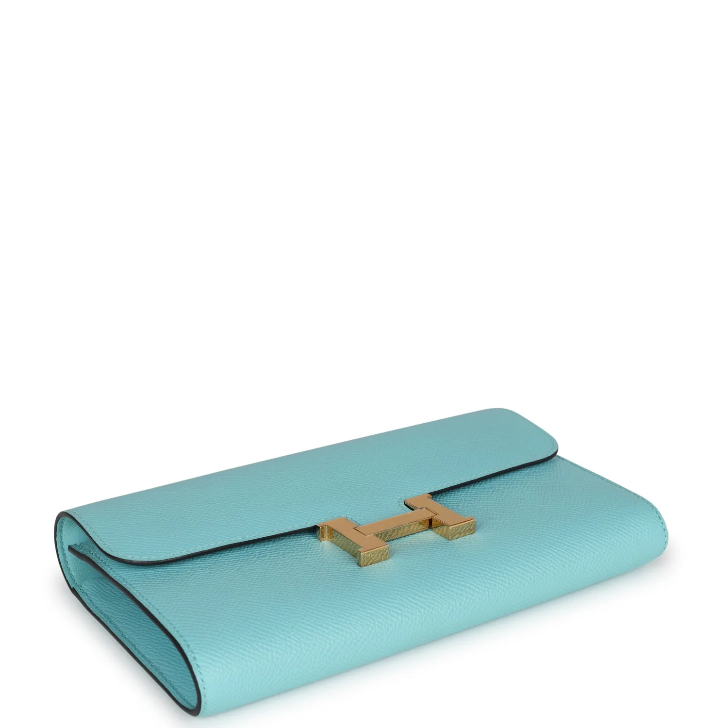 Replicate Hermes Constance Wallet To Go Bleu Atoll Epsom Gold Hardware(1:1 replica)