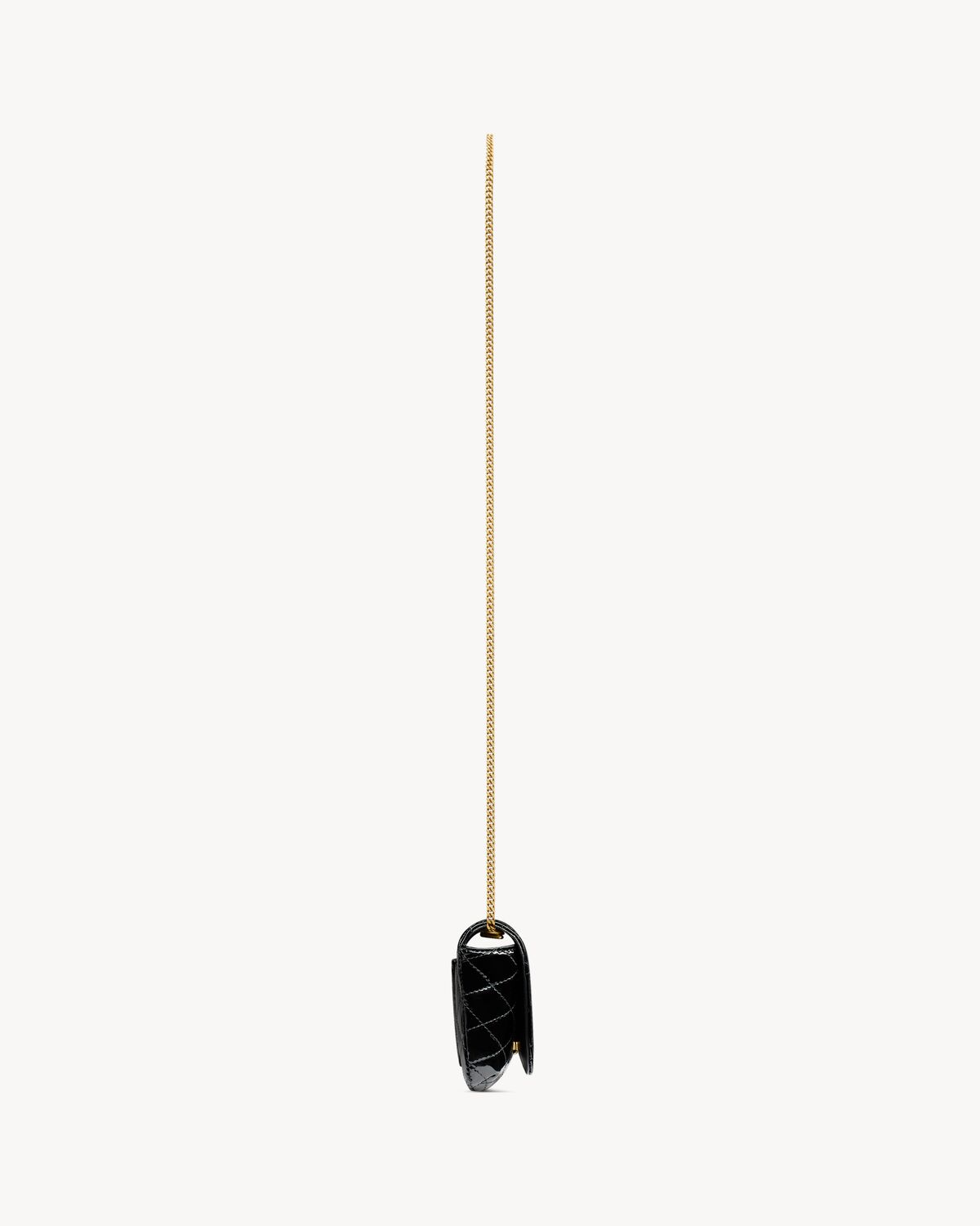 Replicate YSL Gaby Chain Phone Holder in Patent Leather(1:1 replica)