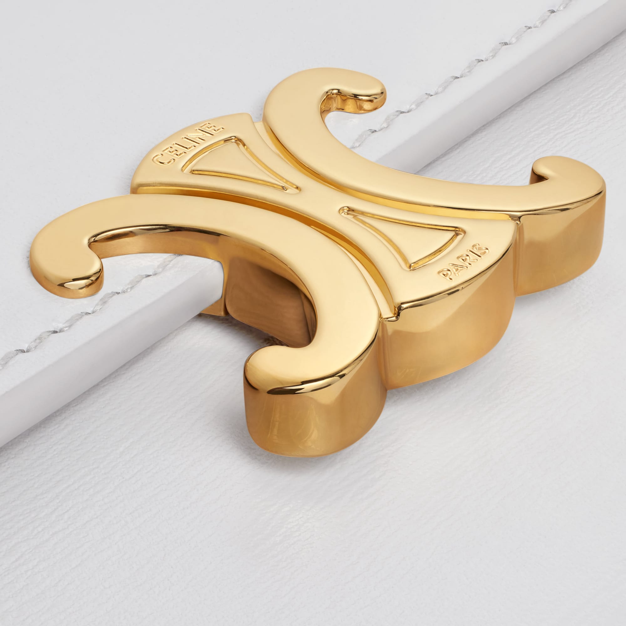 Replicate LARGE WALLET TRIOMPHE IN SHINY CALFSKIN CLOUDY GREY(1:1 replica)