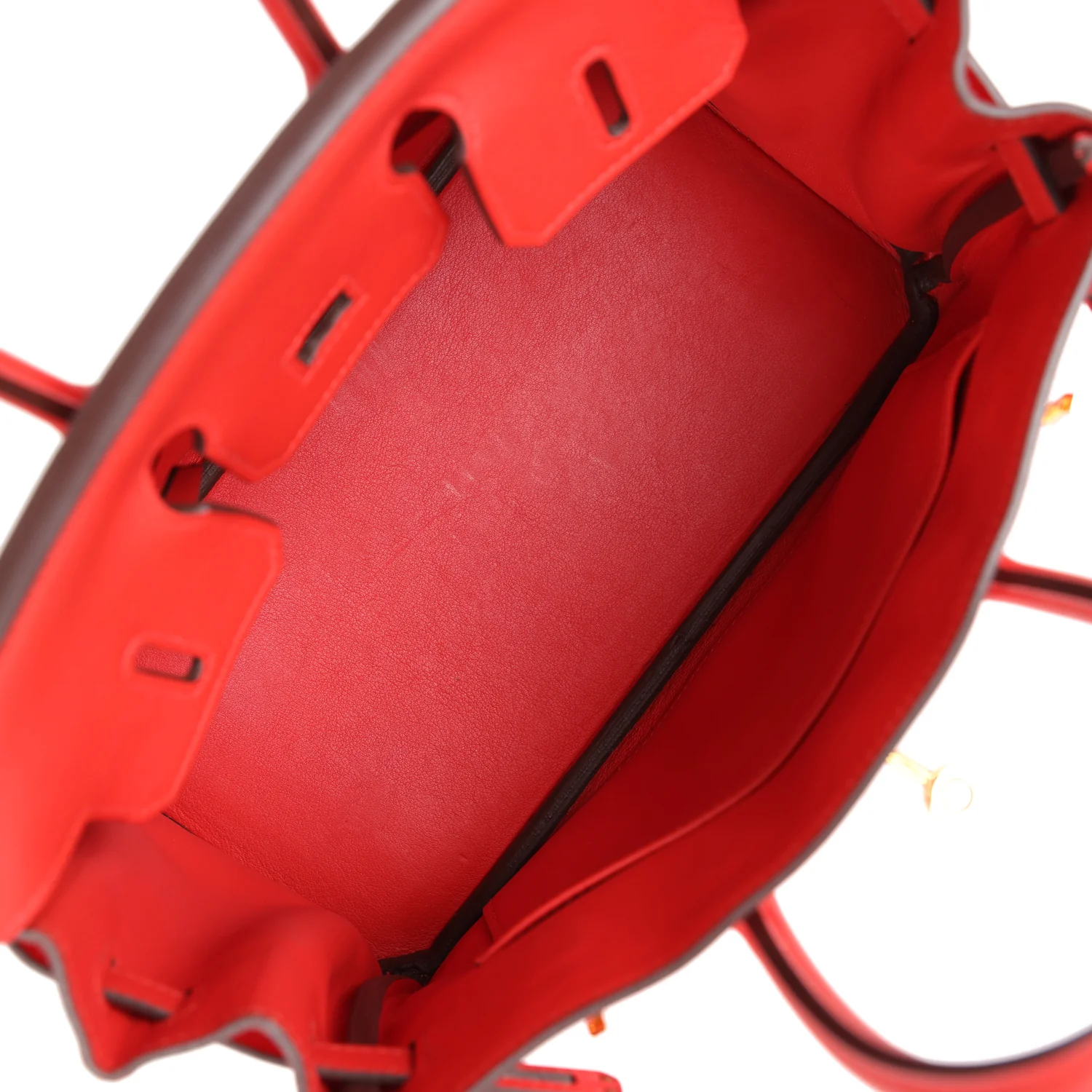 Replicate Hermes Birkin 25 Rouge Tomate Swift Gold Hardware(1:1 replica)