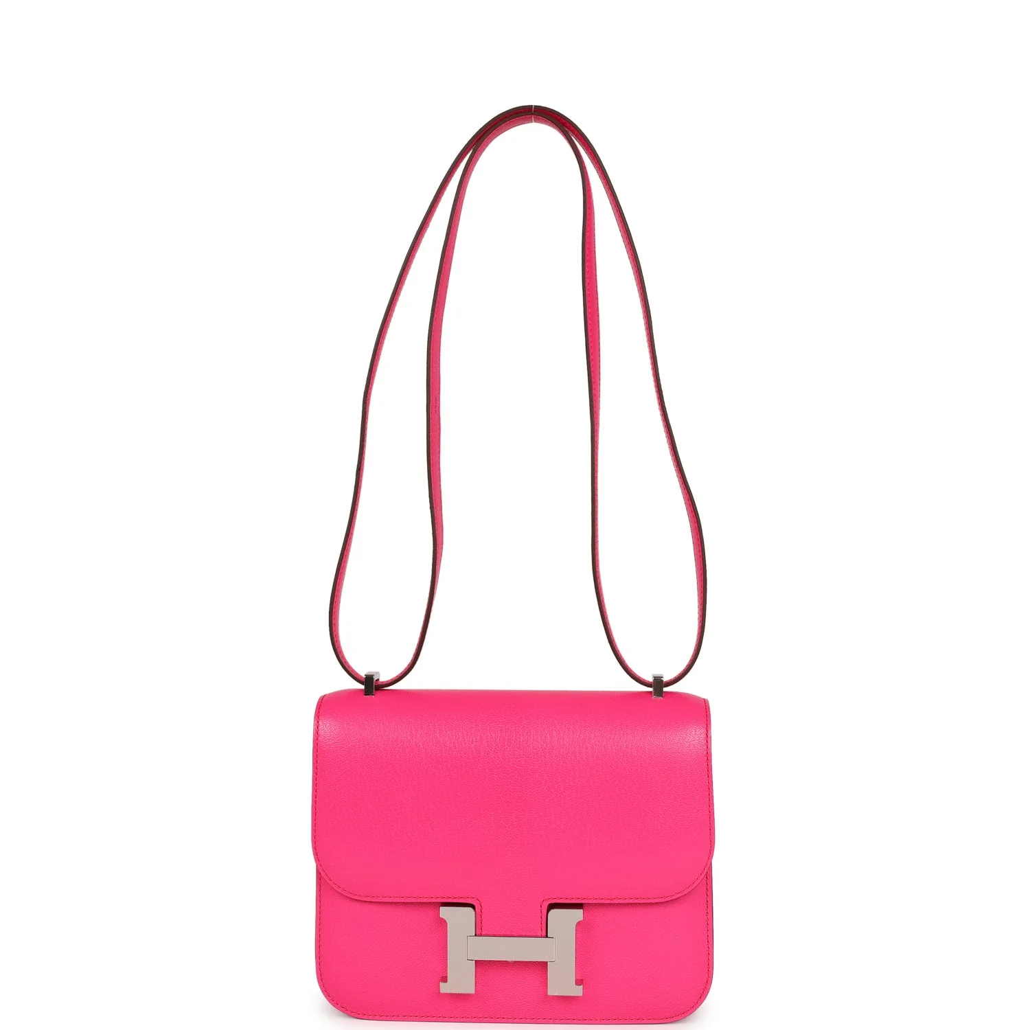 Replicate Hermes Constance 18 Rose Pop Chevre Chamkila Palladium Hardware(1:1 replica)