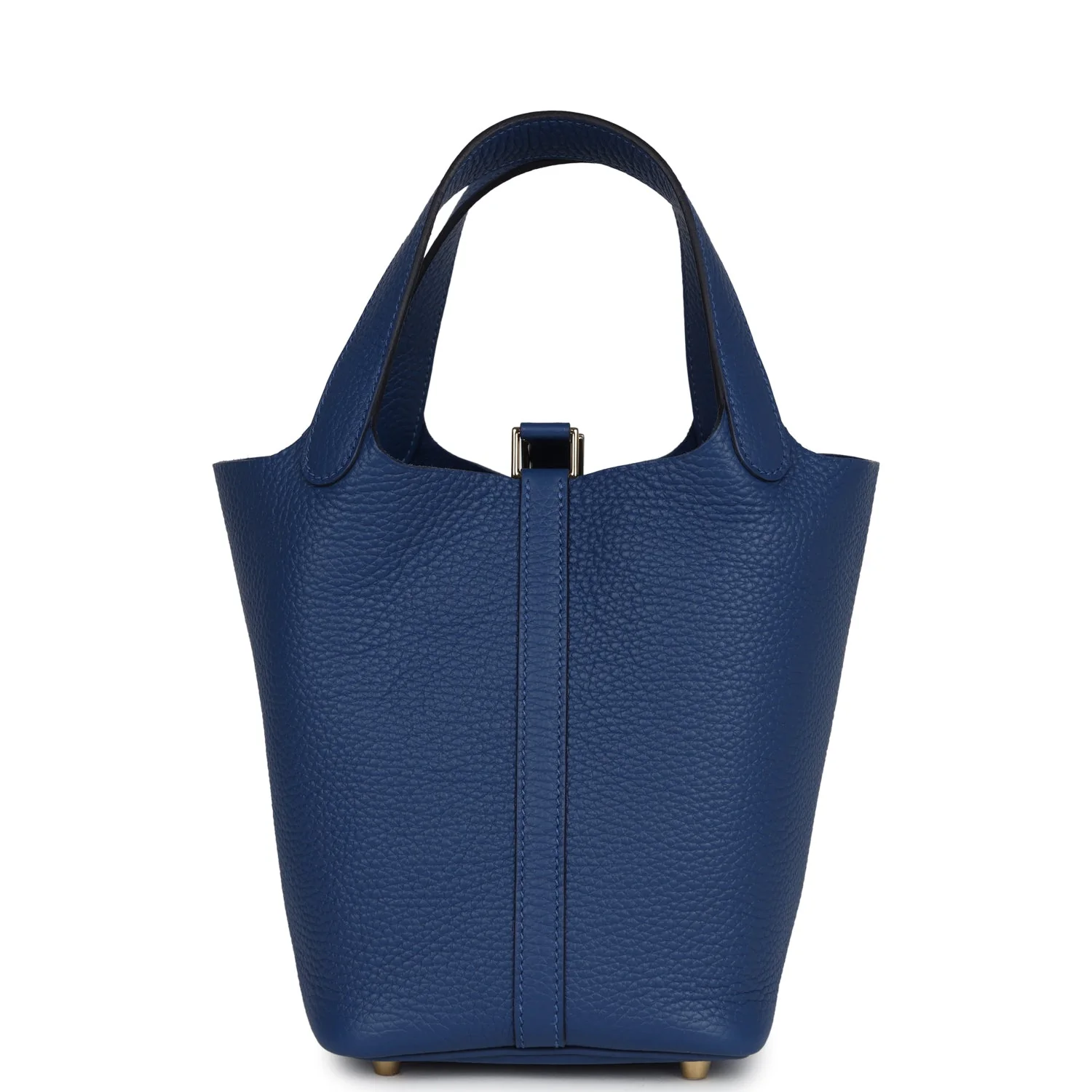 Replicate Hermes Picotin Lock 18 Bleu Tie Clemence Permabrass Hardware(1:1 replica)