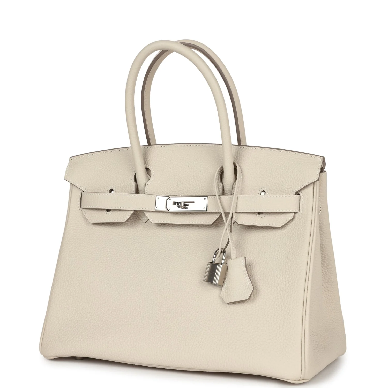 Replicate Hermes Birkin 30 Craie Togo Palladium Hardware(1:1 replica)
