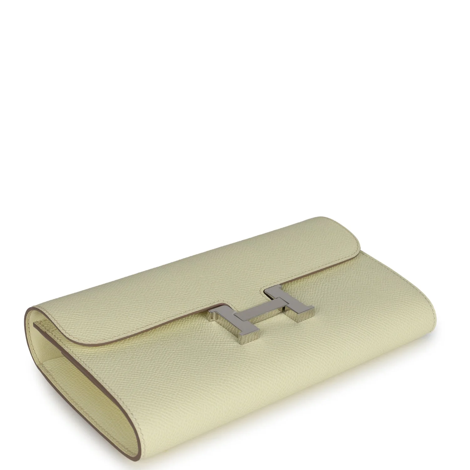 Replicate Hermes Constance Wallet To Go Jaune Milton Epsom Palladium Hardware(1:1 replica)
