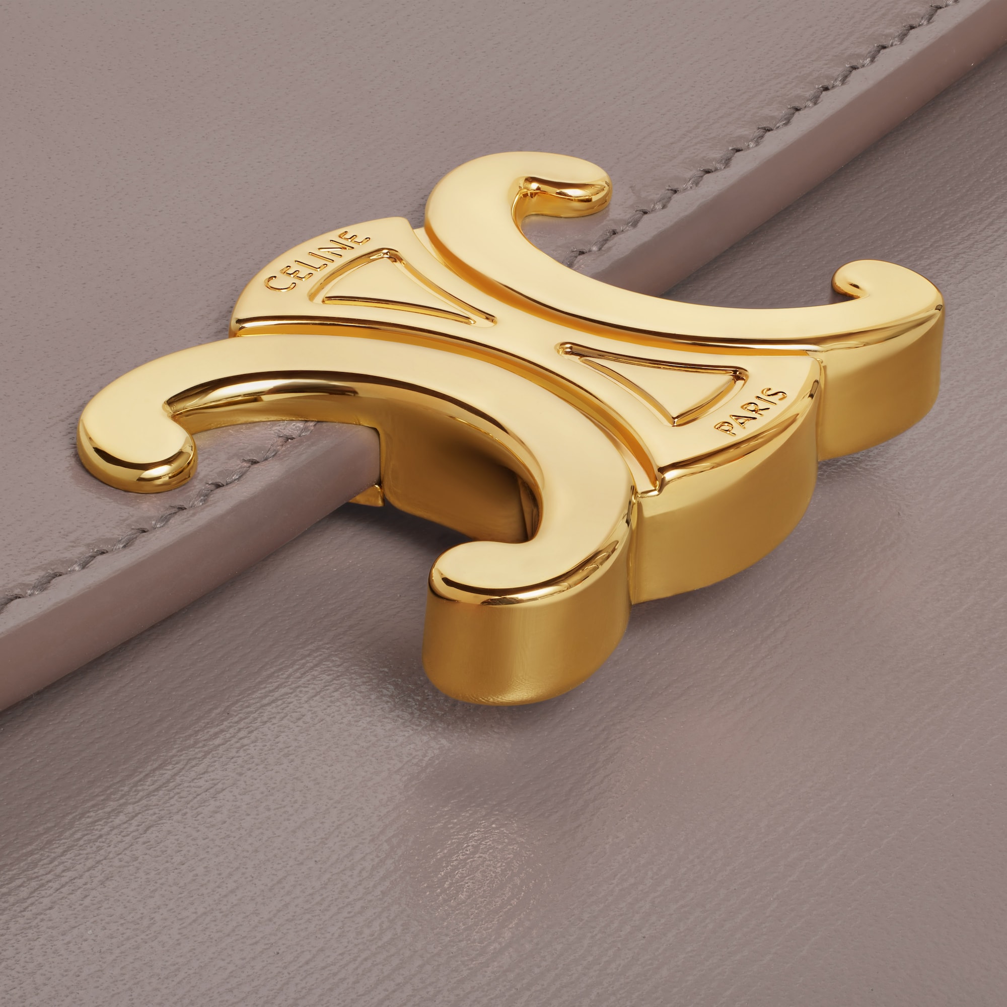 Replicate LARGE WALLET TRIOMPHE IN SHINY CALFSKIN PEBBLE(1:1 replica)