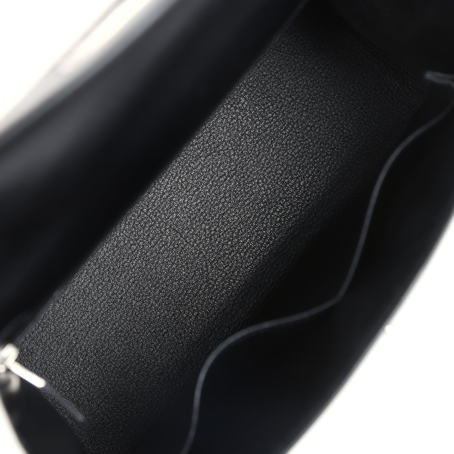 Replicate Hermes Kelly Sellier 28 Black Box Palladium Hardware(1:1 replica)