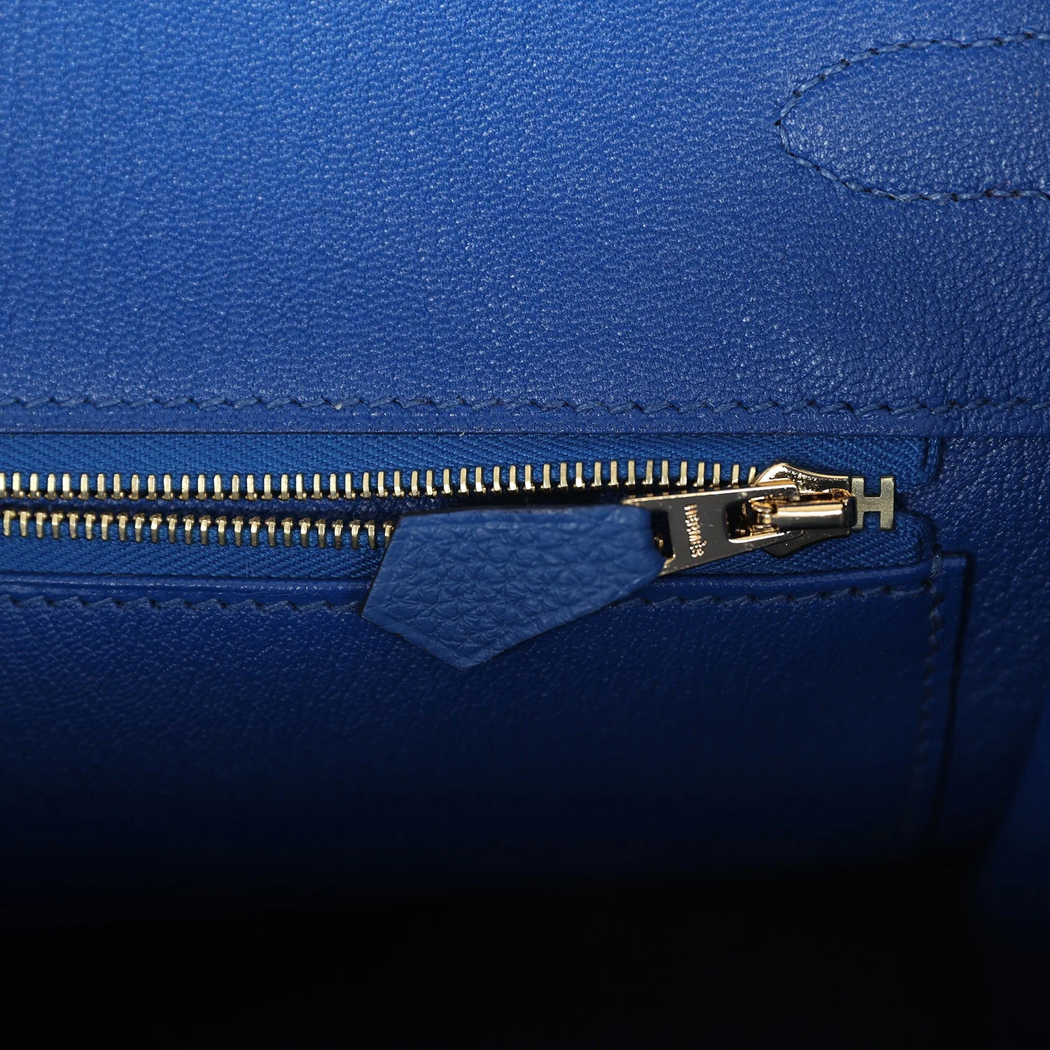 Replicate Hermes Birkin 35 Bleu Royal Togo Gold Hardware(1:1 replica)