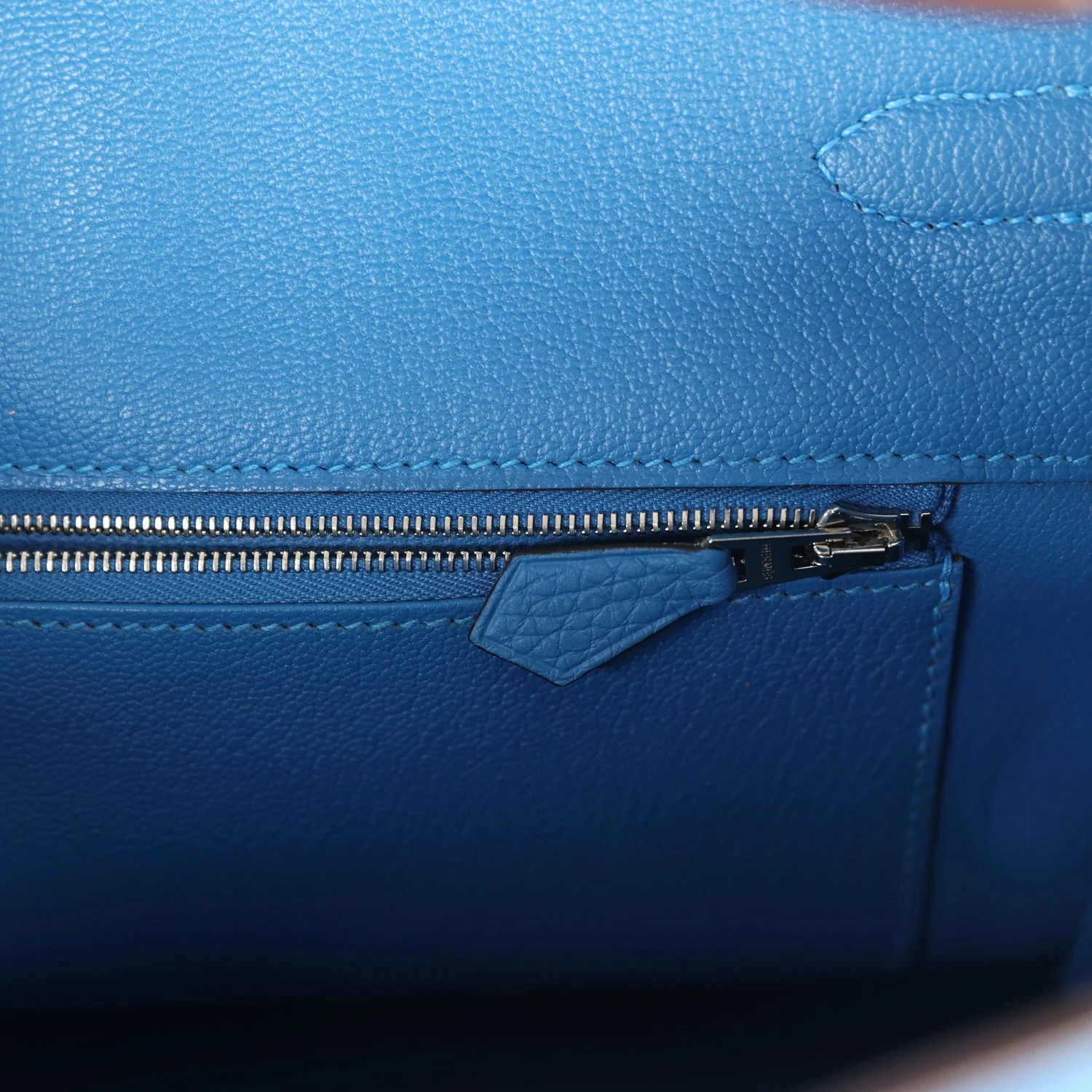 Replicate Hermes Birkin 35 Mykonos Clemence Palladium Hardware(1:1 replica)