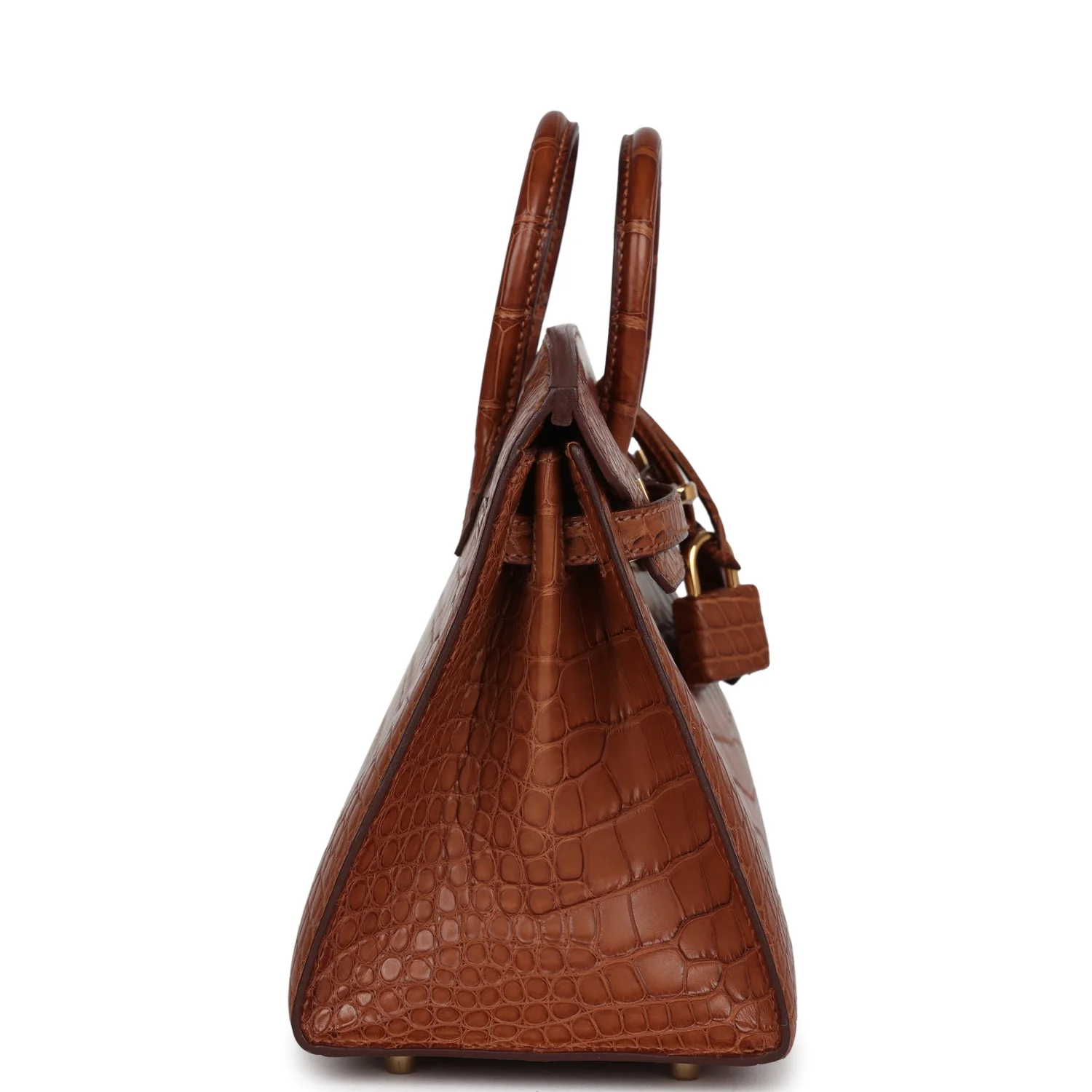 Replicate Hermes Birkin Sellier 20 Gold Matte Alligator Gold Hardware(1:1 replica)