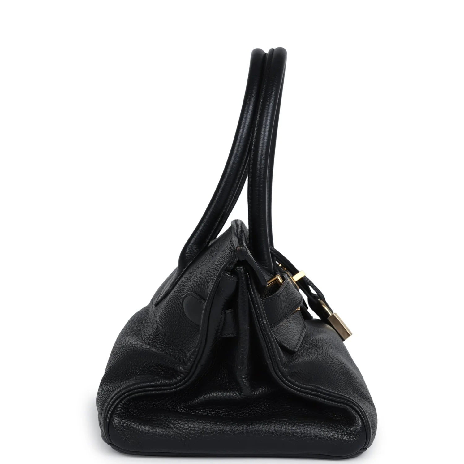 Replicate Hermes Shoulder Birkin 42 JPG Black Clemence Gold Hardware(1:1 replica)