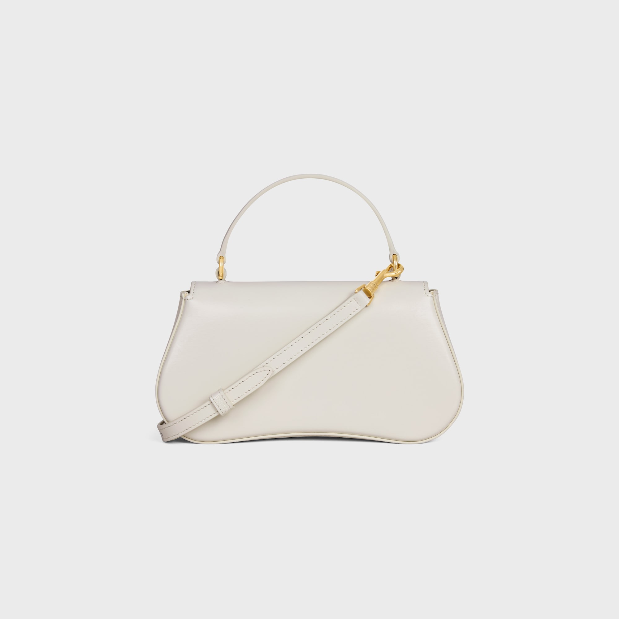 Replicate TEEN CELINE LOLA IN SHINY CALFSKIN WHITE COTTON(1:1 replica)