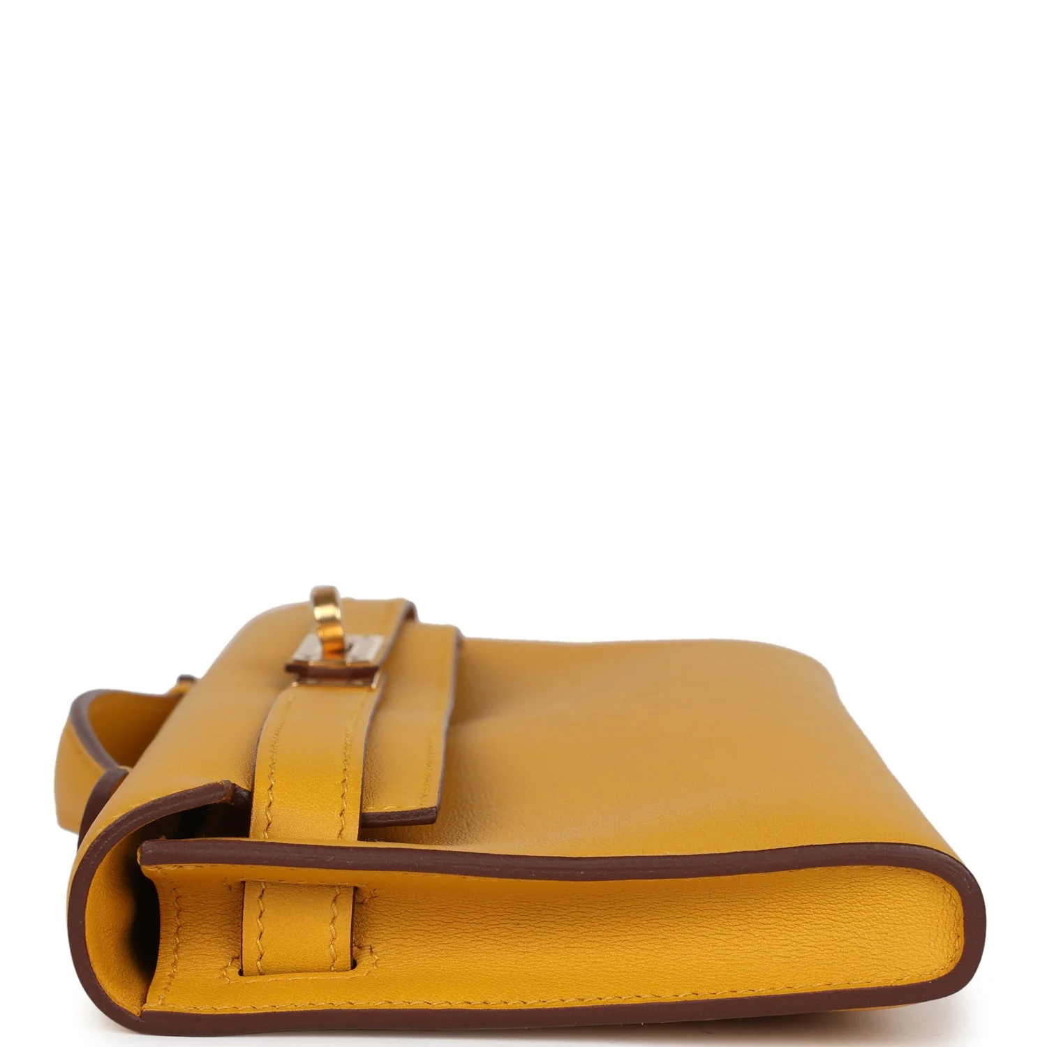 Replicate Hermes Kelly Cut Jaune Ambre Swift Gold Hardware(1:1 replica)