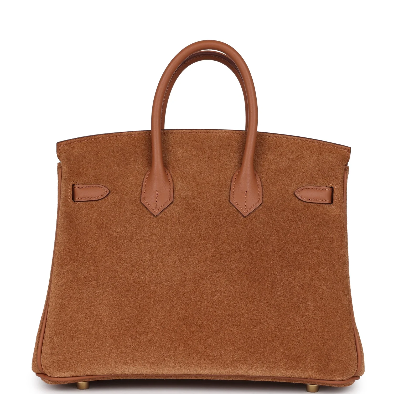 Replicate Hermes Birkin 25 Chamois Grizzly and Gold Swift Gold Hardware(1:1 replica)