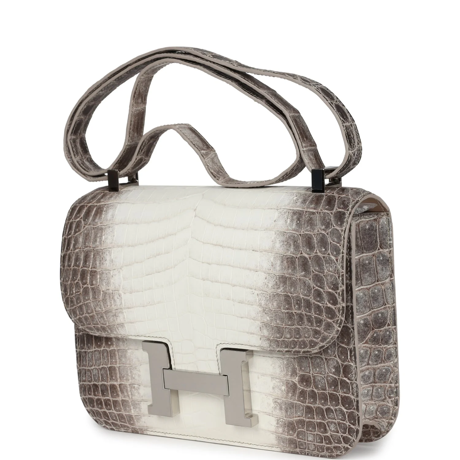 Replicate Hermes Constance 1-24 Himalaya Matte Niloticus Crocodile Palladium Hardware(1:1 replica)