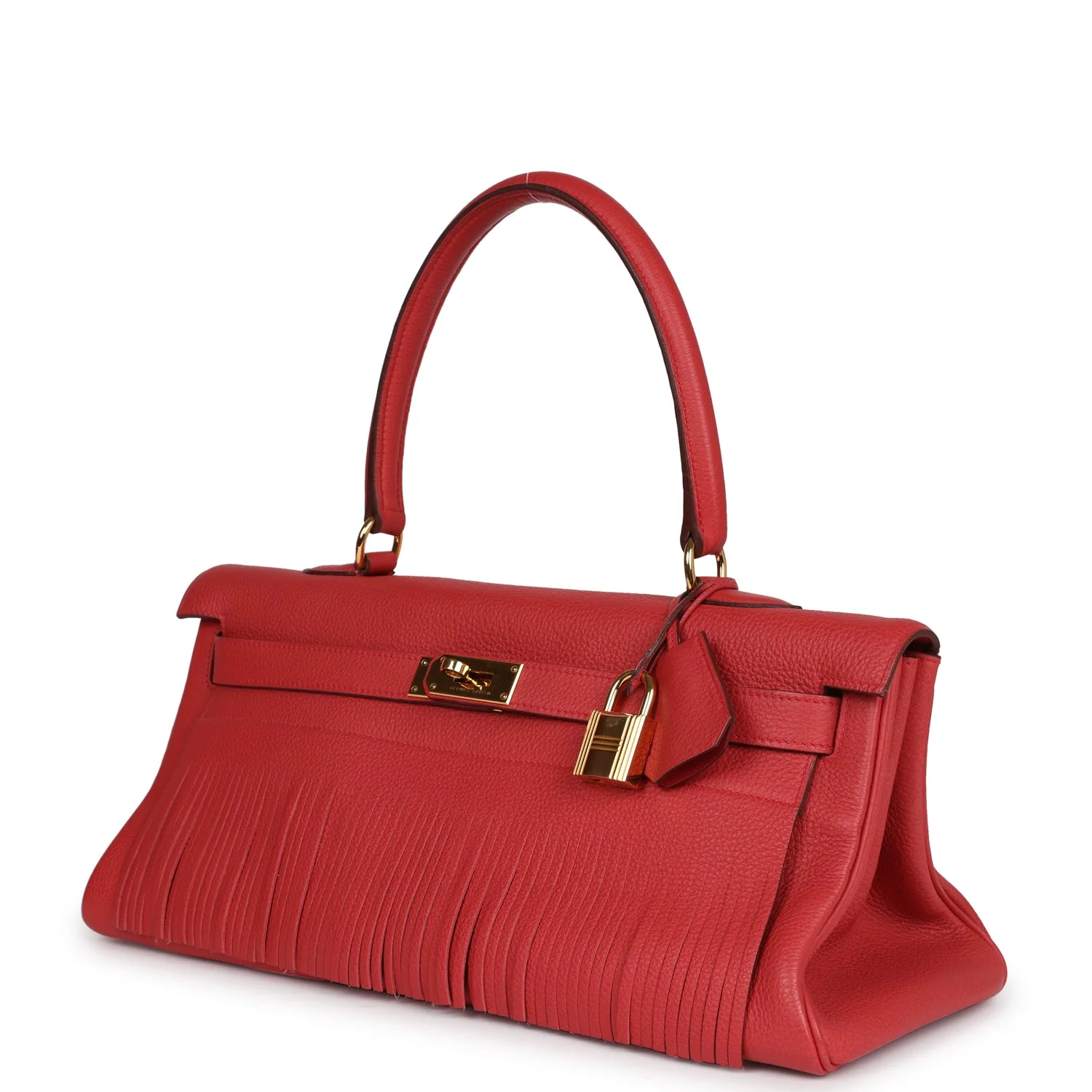 Replicate Hermes Fringe Shoulder Kelly 42 JPG Bougainvillea Clemence Gold Hardware(1:1 replica)