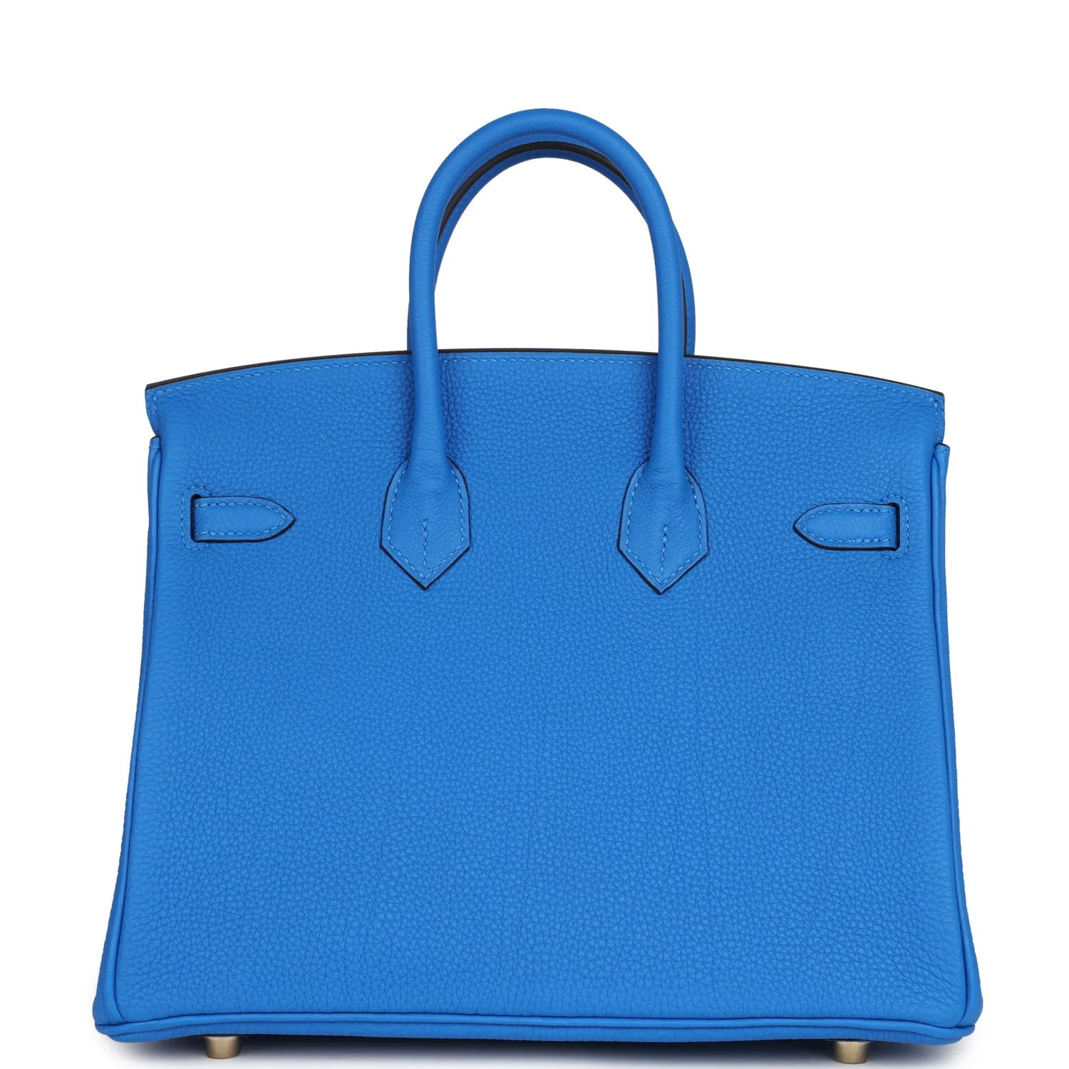 Replicate Hermes Birkin 25 Bleu Hydra Togo Gold Hardware(1:1 replica)