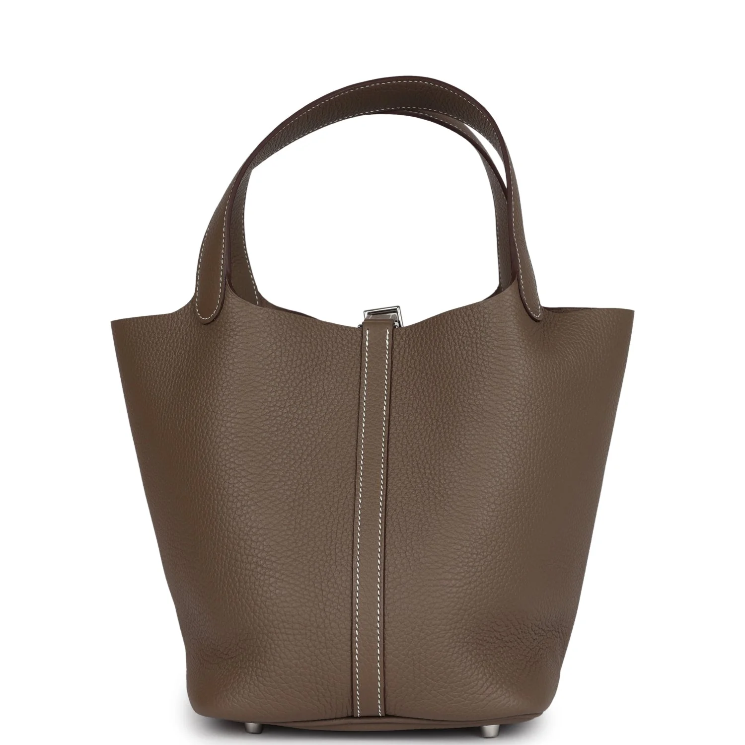 Replicate Hermes Picotin Lock 22 Etoupe Clemence Palladium Hardware(1:1 replica)