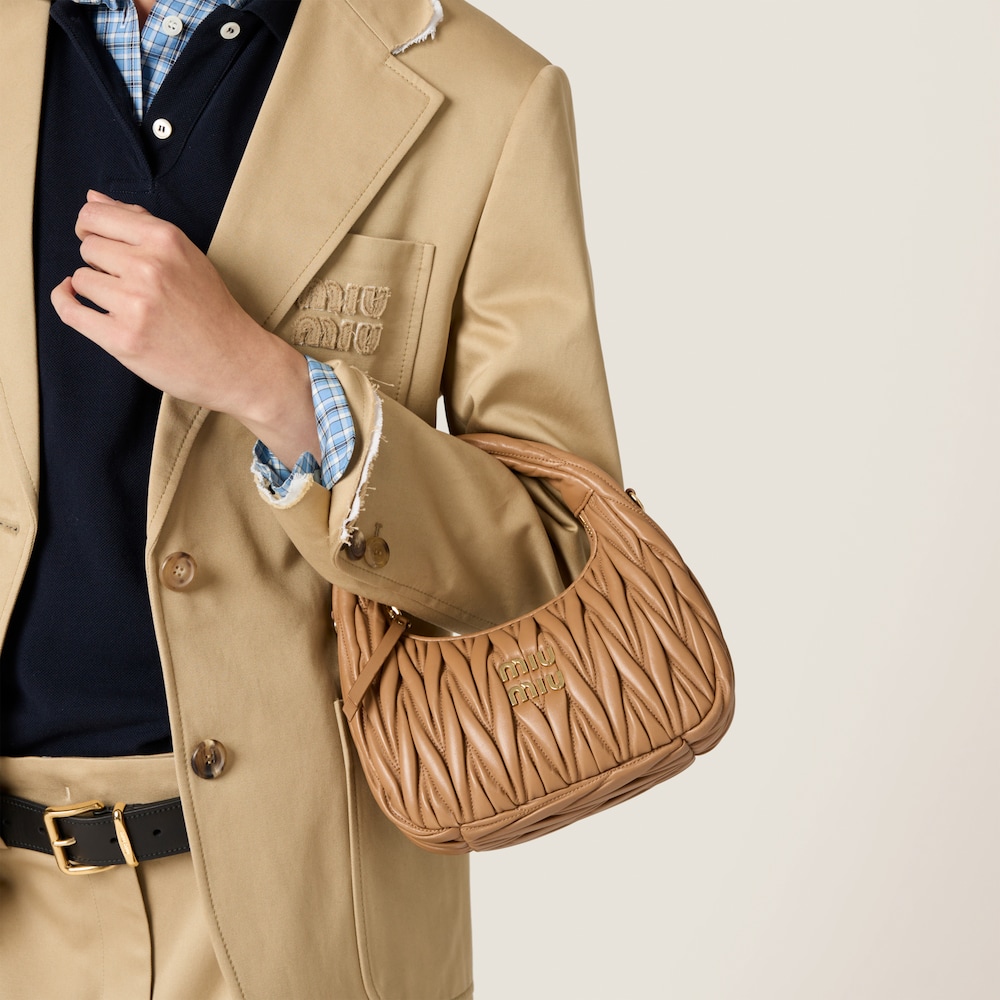 Replicate Wander matelassé nappa leather hobo bag(1:1 replica)