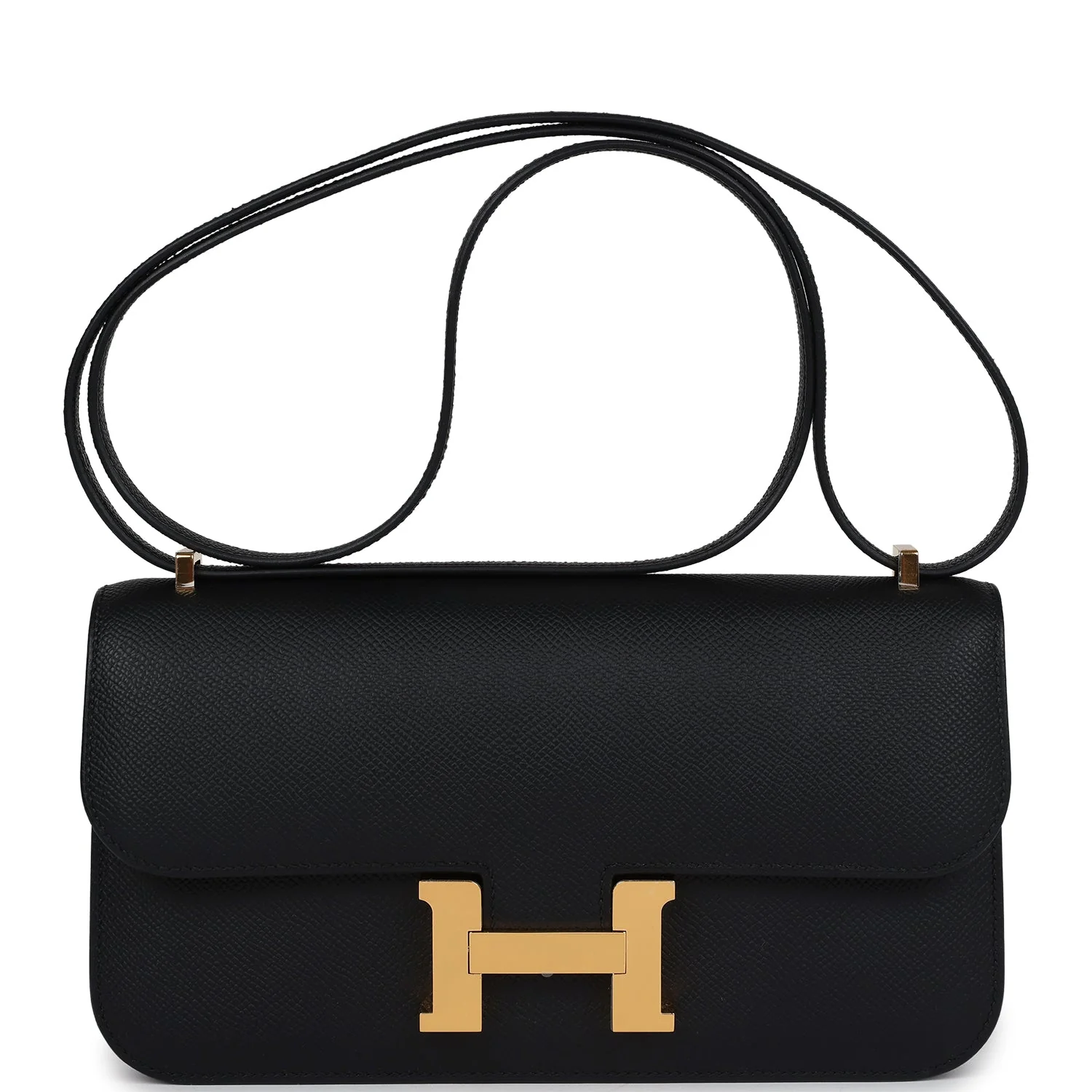 Replicate Hermes Constance Elan Black Epsom Gold Hardware(1:1 replica)