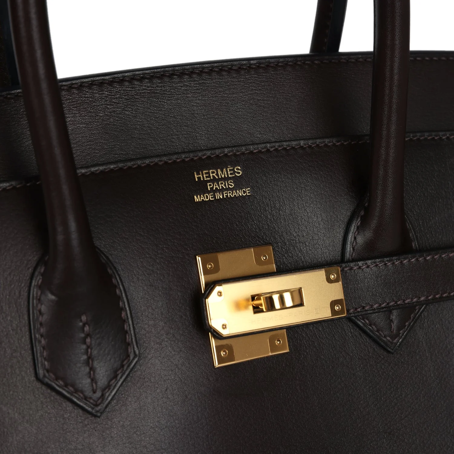 Replicate Hermes Anate Birkin 35 Chocolat Evergrain Gold Hardware(1:1 replica)
