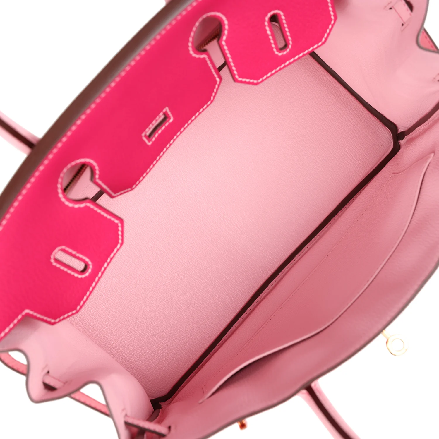 Replicate Hermes Special Order (HSS) Birkin 30 Rose Mexico and Rose Sakura Chevre Rose Gold Hardware(1:1 replica)