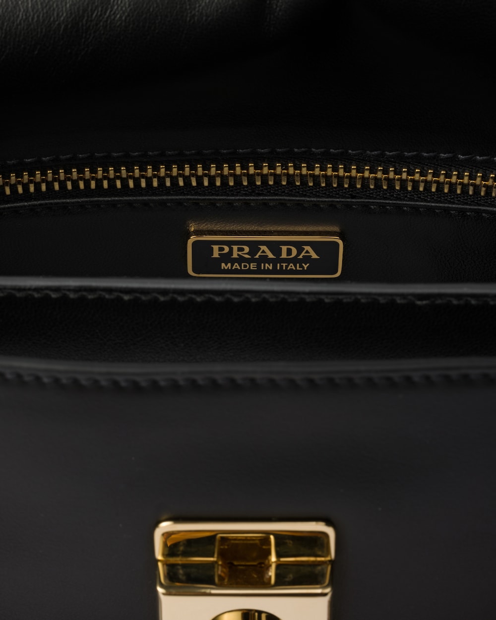 Replicate Prada Soft Sound Small Leather Shoulder Bag With Charms(1:1 replica)