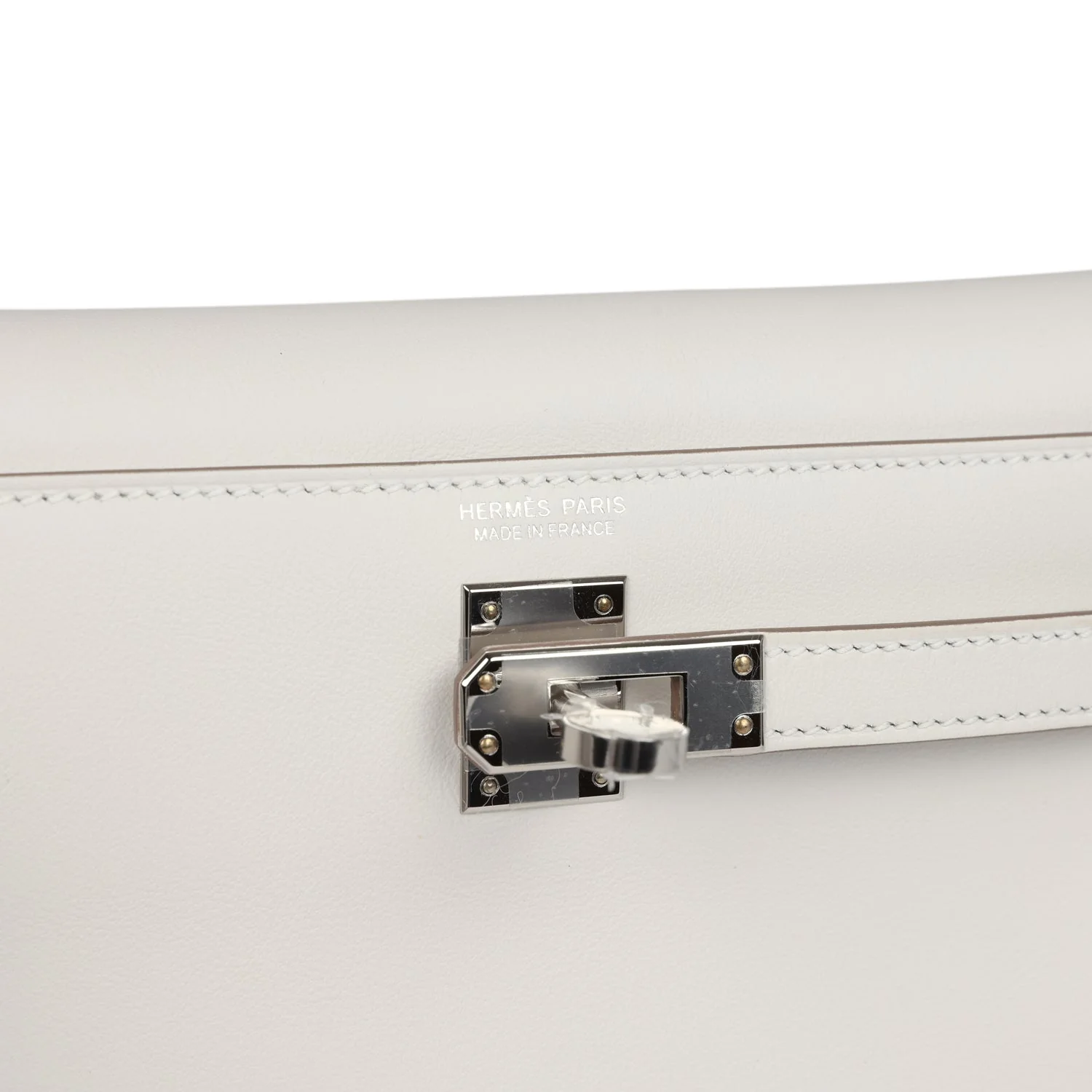 Replicate Hermes Kelly Danse Gris Pale Swift Palladium Hardware(1:1 replica)