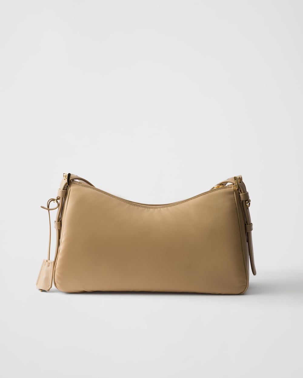 Replicate Prada Aimée Large Re-Nylon and Leather Shoulder Bag With Padlock(1:1 replica)