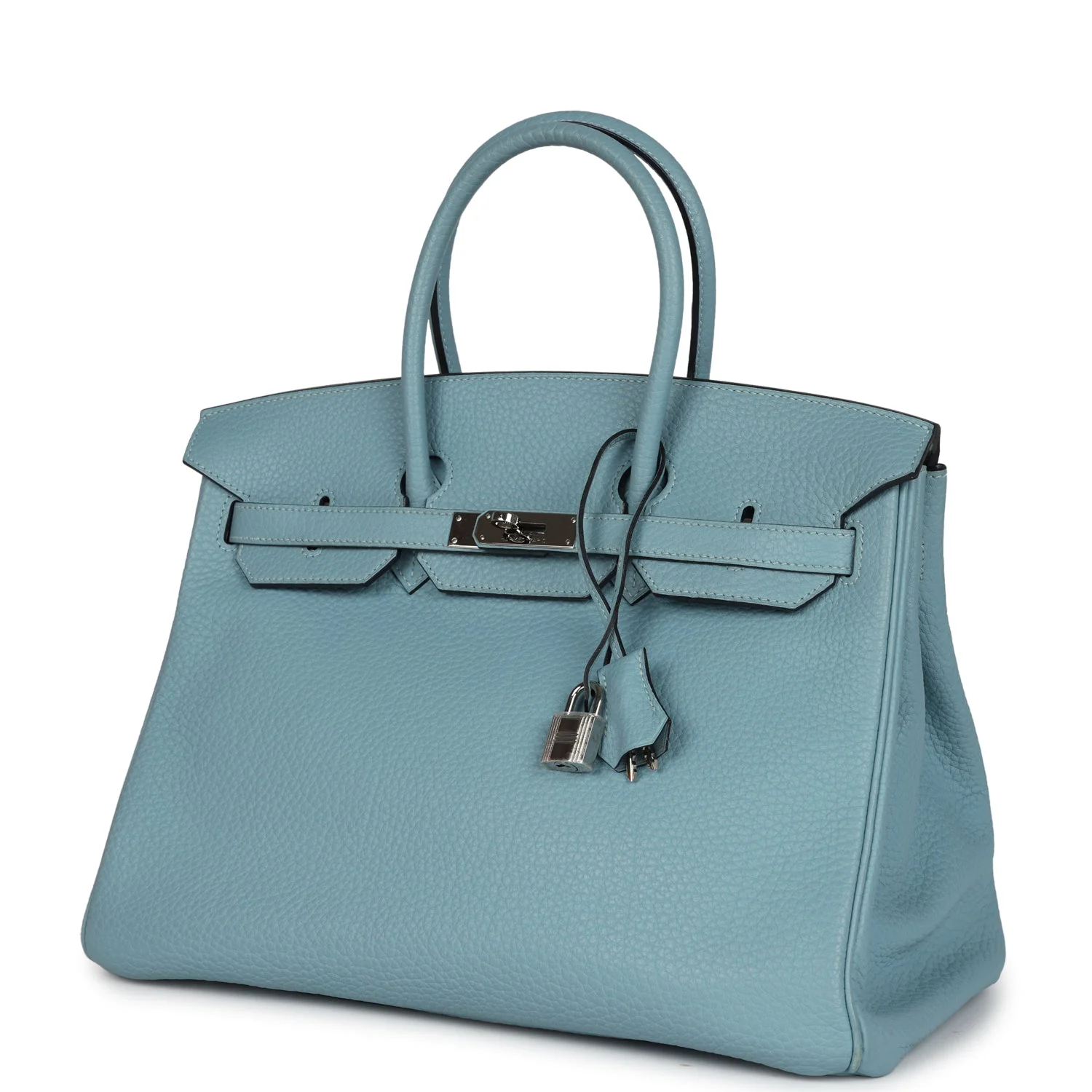 Replicate Hermes Birkin 35 Ciel Togo Palladium Hardware(1:1 replica)