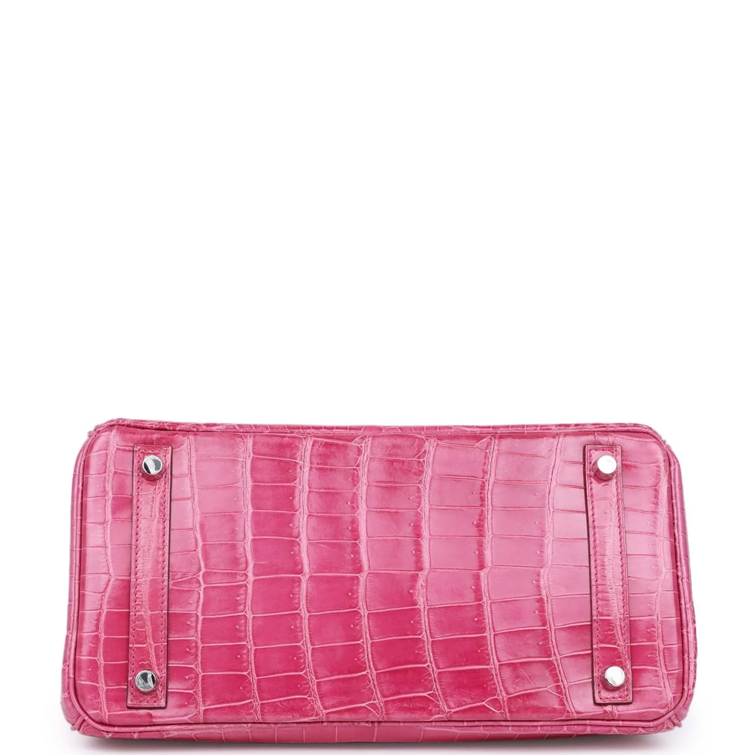 Replicate Hermes Birkin 30 Fuschia Shiny Niloticus Crocodile Palladium Hardware(1:1 replica)
