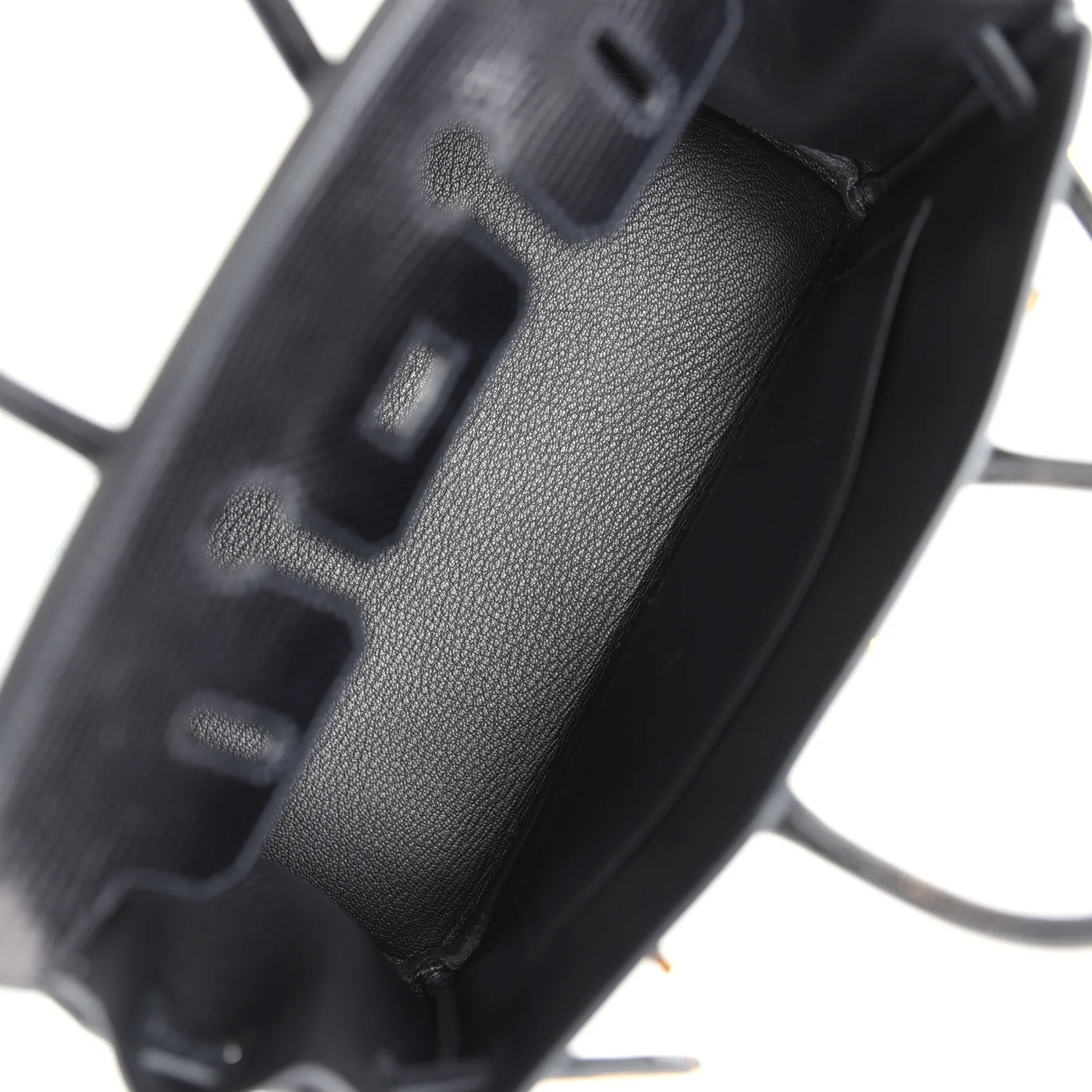 Replicate Hermes Birkin 25 Black Shiny Varanus Niloticus Lizard Gold Hardware(1:1 replica)