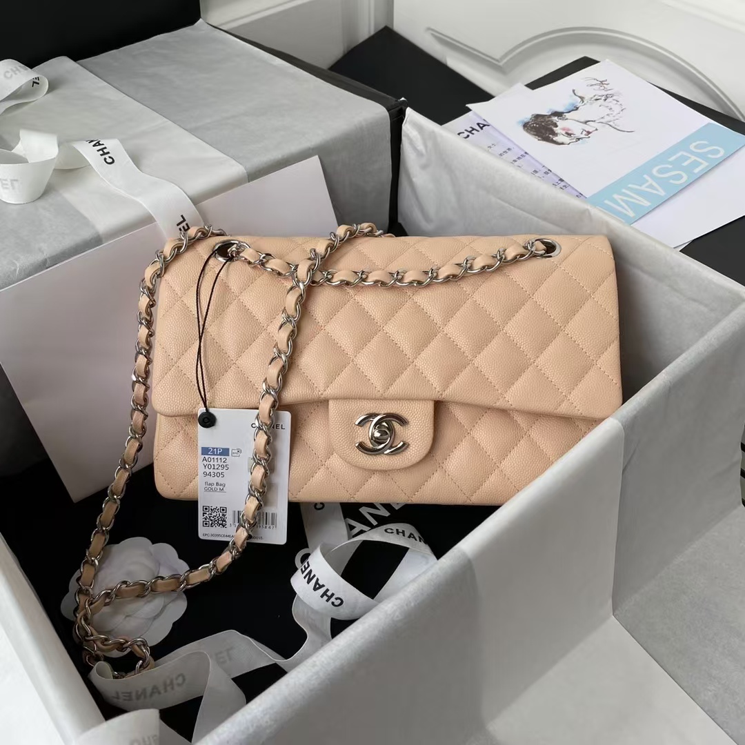 Replicate Chanel Classic 11.12 Handbag Caviar Silver Hardware(1:1 replica)