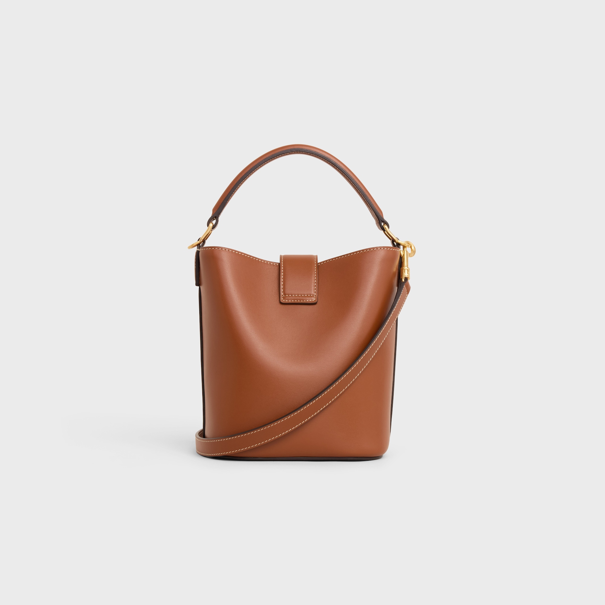 Replicate SMALL BUCKET LOUISE IN SMOOTH CALFSKIN TAN(1:1 replica)