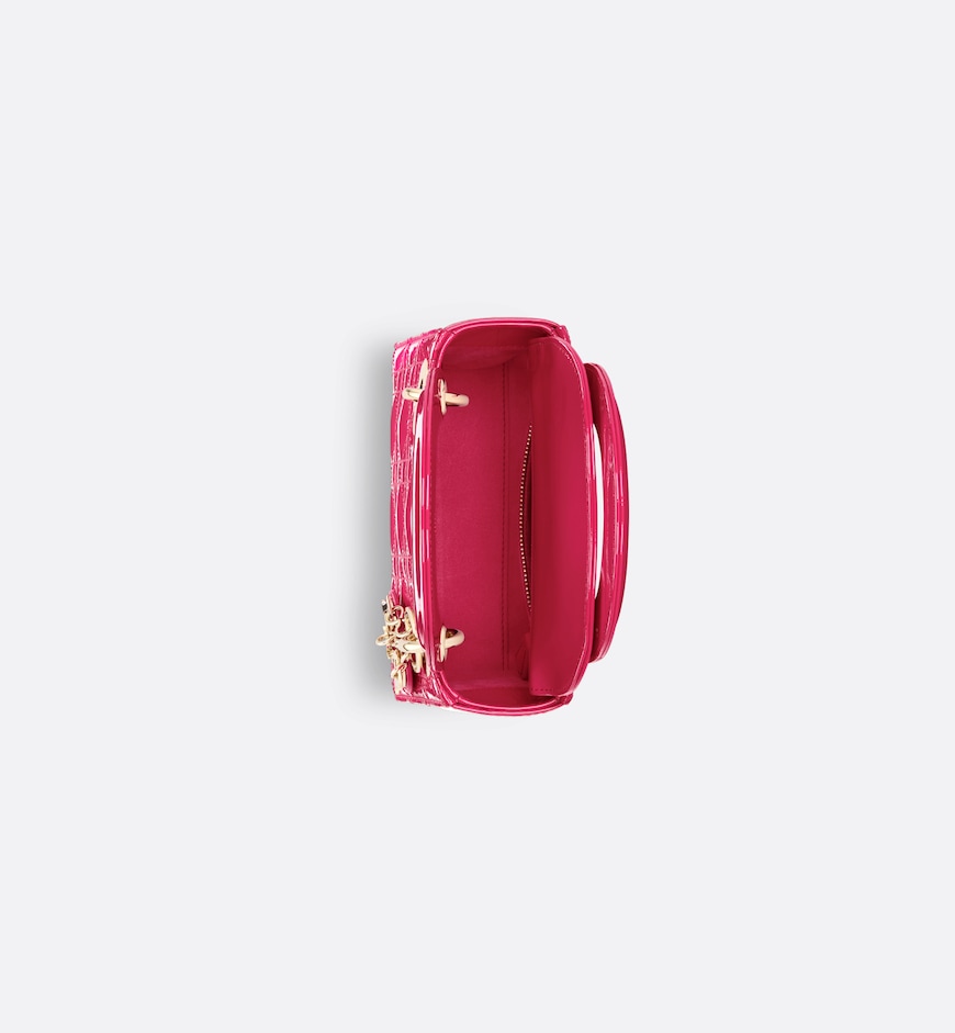 Replicate Dior Mini Dioriviera Lady Dior Bag   Patent Leather(1:1 replica)