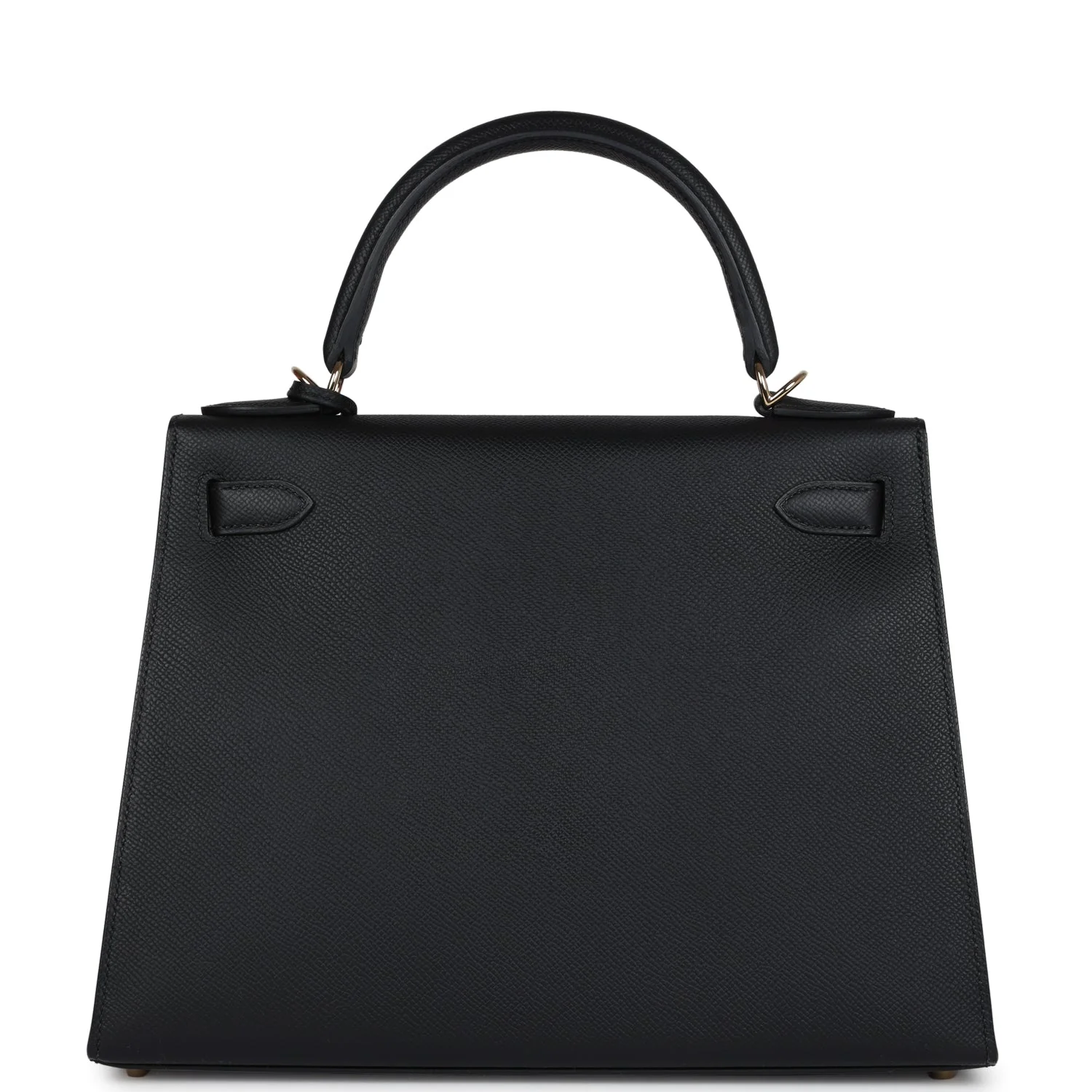 Replicate Hermes Kelly Sellier 28 Black Epsom Permabrass Hardware(1:1 replica)