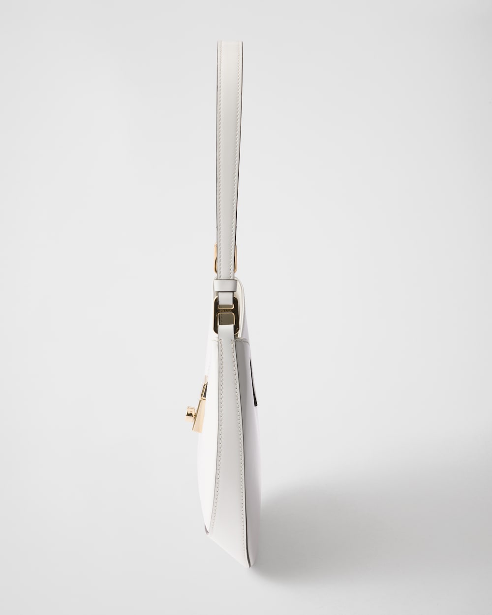 Replicate Prada Cleo Brushed Leather Shoulder Bag With Clasp Closure(1:1 replica)