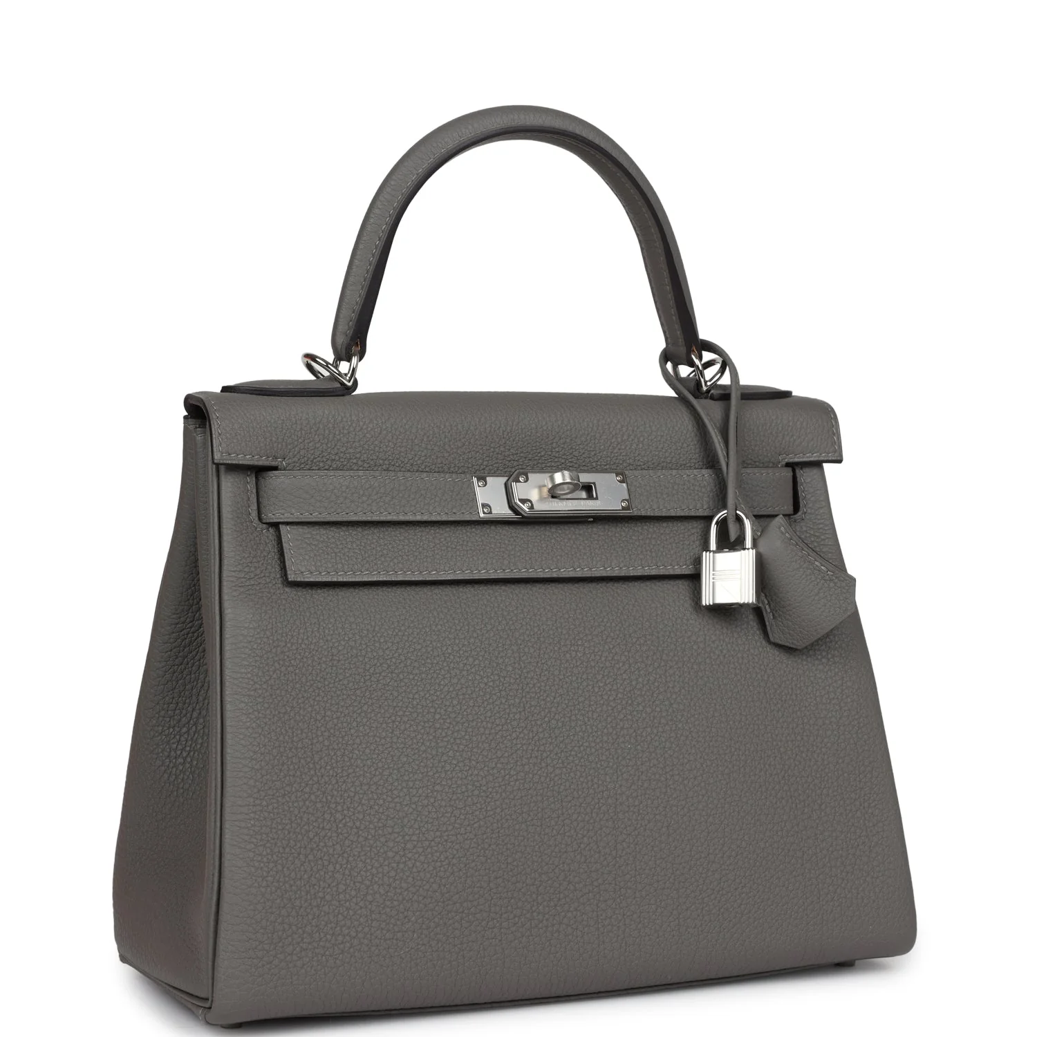 Replicate Hermes Kelly Retourne 28 Gris Meyer Togo Palladium Hardware(1:1 replica)