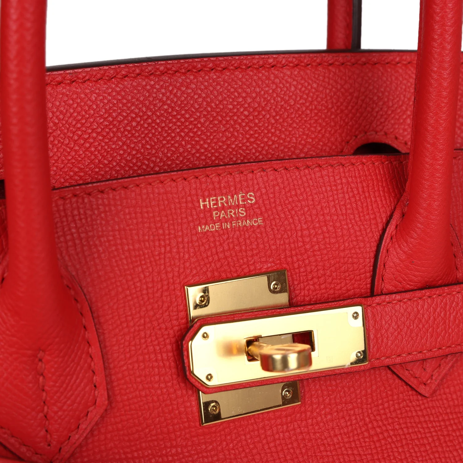 Replicate Hermes Birkin 30 Rouge Tomate Epsom Gold Hardware(1:1 replica)