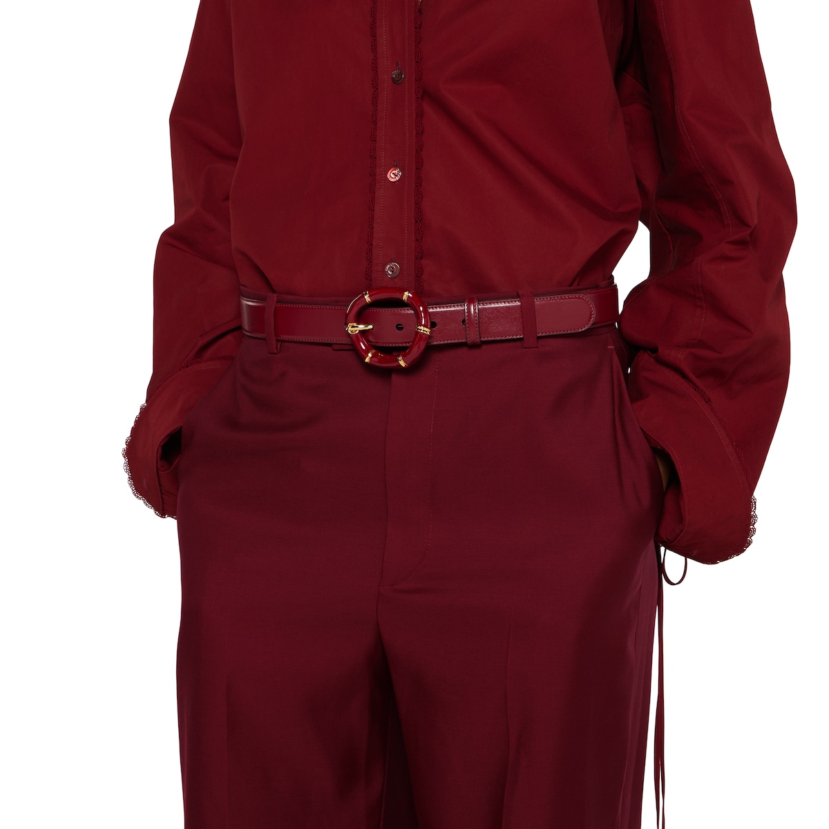 Replicate Belt with round bamboo buckle(1:1 replica)