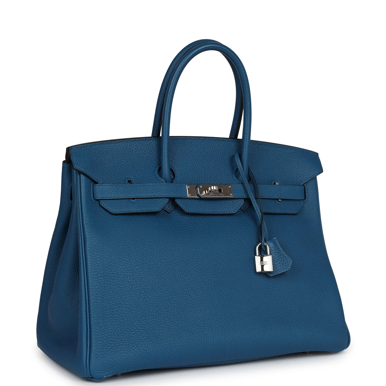 Replicate Hermes Birkin 35 Bleu de Galice Togo Palladium Hardware(1:1 replica)