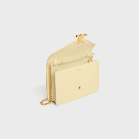 Replicate WALLET ON CHAIN MARGO IN SHINY CALFSKIN SUNLIGHT(1:1 replica)