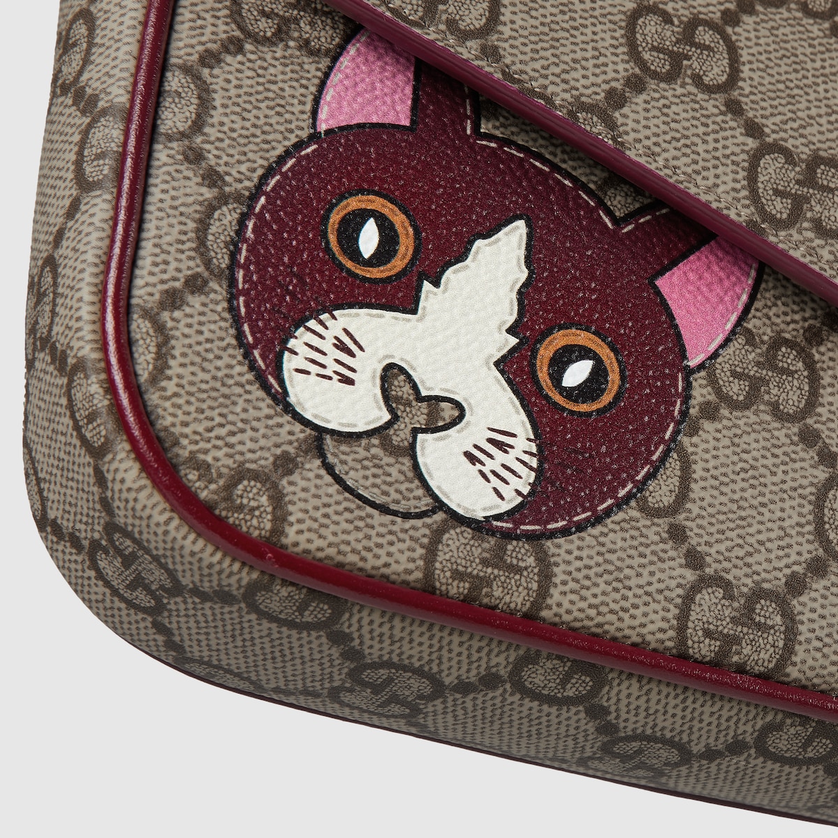 Replicate GG Mini Shoulder Bag With Cat Detail(1:1 replica)