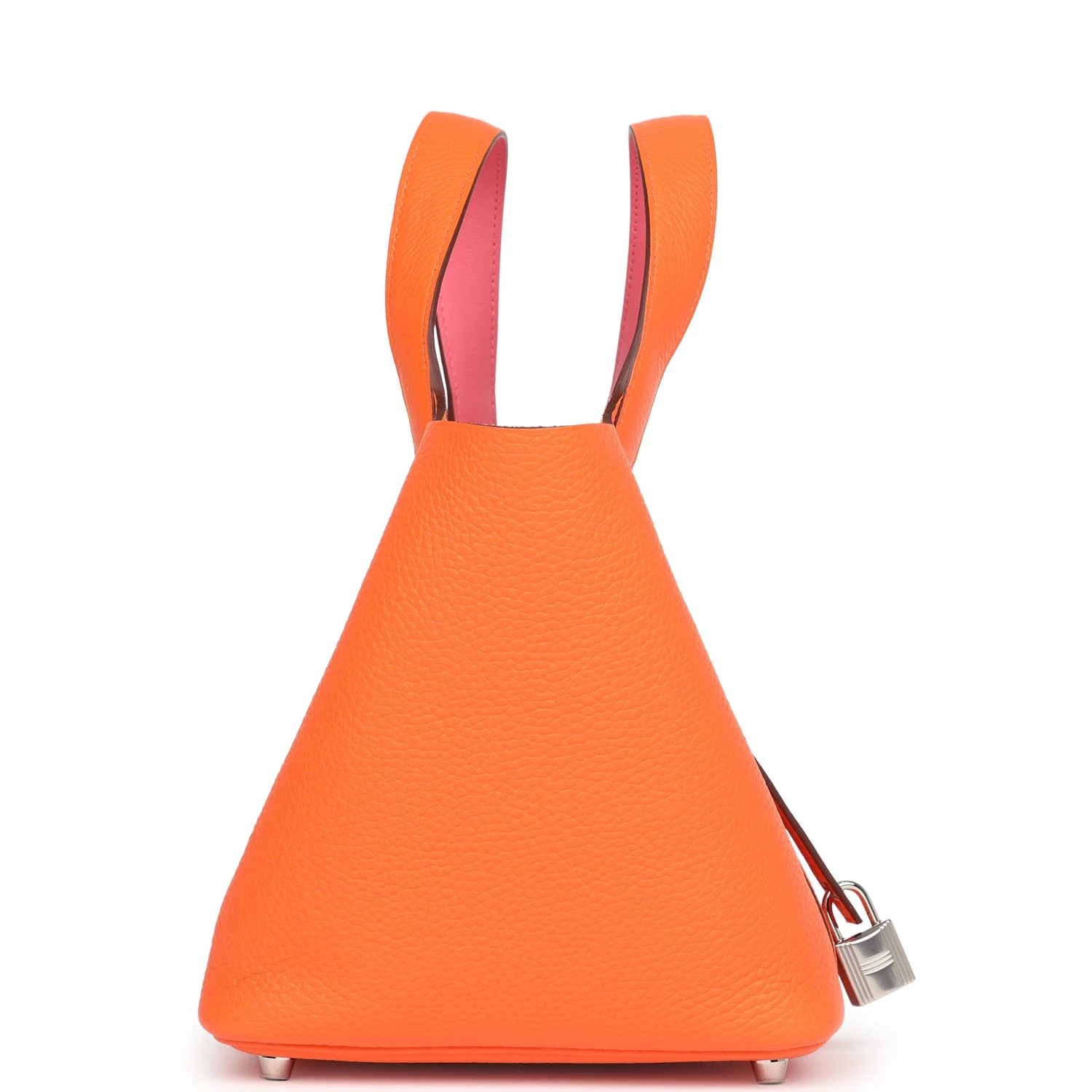 Replicate Hermes Eclat Picotin Lock 18 Orange Minium Clemence Palladium Hardware(1:1 replica)