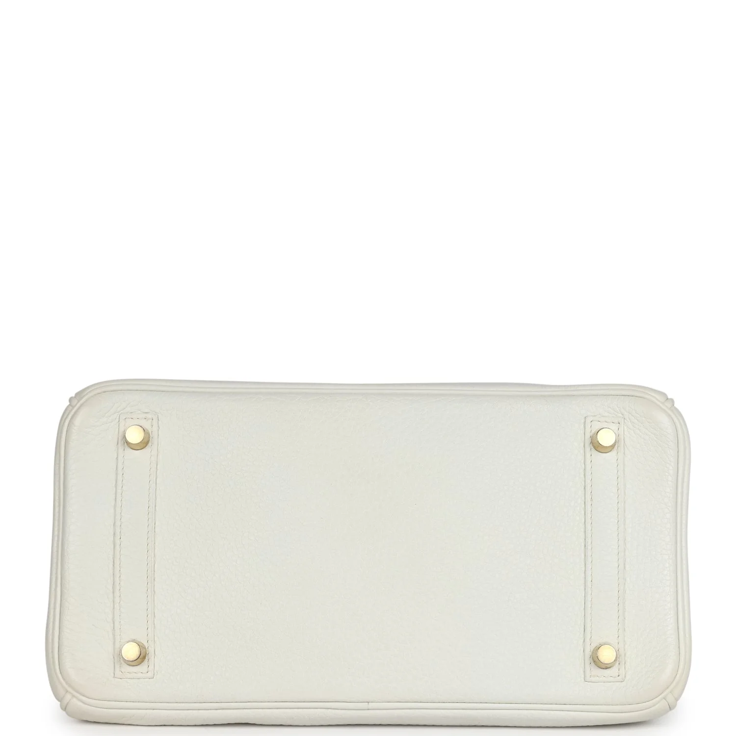 Replicate Hermes Birkin 30 White Clemence Gold Hardware(1:1 replica)