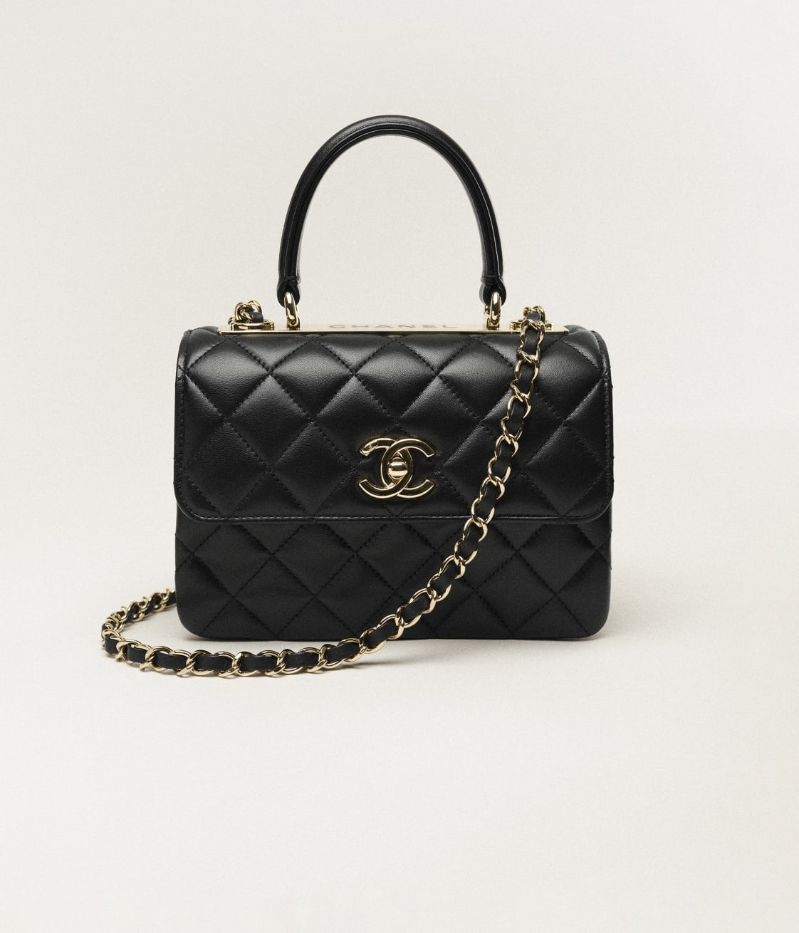 Replicate CHANEL MINI FLAP BAG WITH TOP HANDLE(1:1 replica)