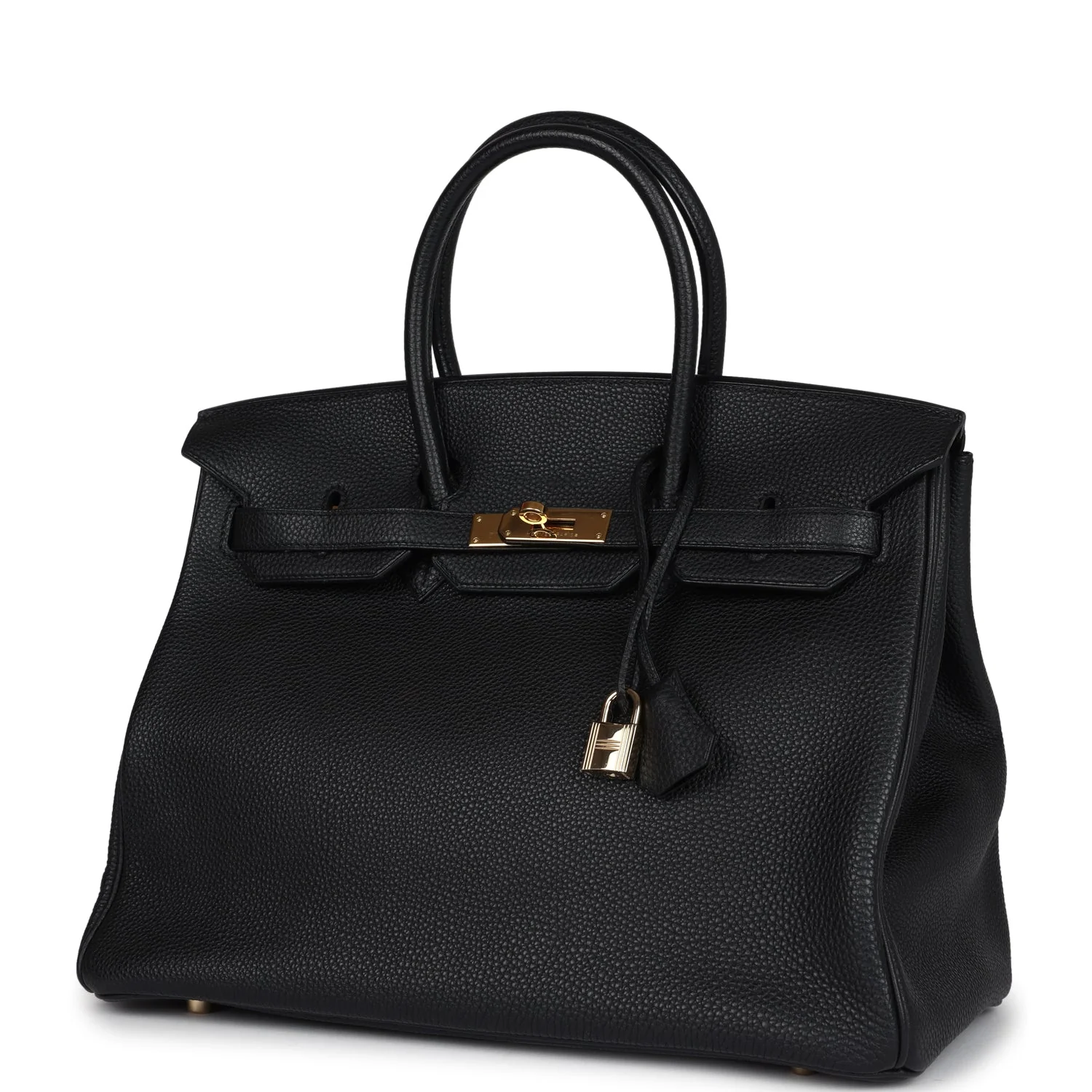 Replicate Hermes Birkin 35 Black Togo Gold Hardware(1:1 replica)